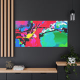 Abstract Neon Splash Matte Canvas Print — Vibrant Colorful Stretched Wall Art thumbnail 97