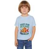 Save Our Oceans Toddler T-Shirt — Cute Fish Environmental Shirt for Kids thumbnail 14