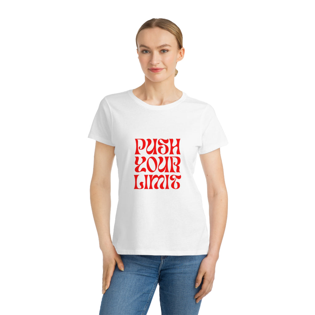 Push Your Limit Women's T‑Shirt — Red Retro Motivational Tee