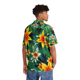 Tropical Hibiscus Hawaiian Shirt — Men's Floral Aloha Button-Up thumbnail 4