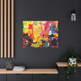 Abstract Color Splash Canvas Print - Vibrant Stretched Matte Wall Art thumbnail 79