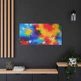 Abstract Color Splash Matte Canvas Print — Vibrant Stretched Wall Art thumbnail 85