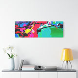 Abstract Neon Splash Matte Canvas Print — Vibrant Colorful Stretched Wall Art thumbnail 81