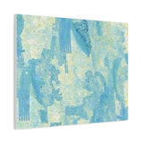 Abstract Aqua Brushstroke Canvas Print — Coastal Blue Wall Art thumbnail 62