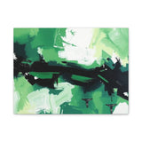 Abstract Green Brushstroke Canvas Print thumbnail 5