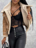 Sherpa Trim Cropped Jacket thumbnail 3
