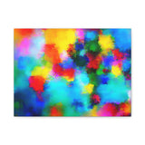 Abstract Rainbow Splash Matte Canvas Print thumbnail 4