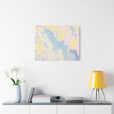 Pastel Abstract Brushstroke Canvas Wall Art thumbnail 1