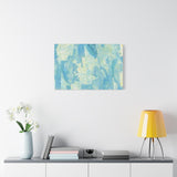 Abstract Aqua Brushstroke Canvas Print — Coastal Blue Wall Art thumbnail 60