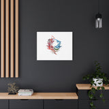 Abstract Color Splash Canvas Print — Modern Watercolor Circle Art on Matte Stretched Canvas thumbnail 47