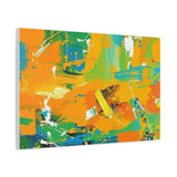 Abstract Orange & Green Canvas Art — Vibrant Modern Wall Decor thumbnail 59