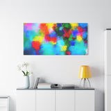 Abstract Rainbow Splash Matte Canvas Print thumbnail 96