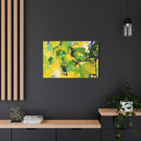 Abstract Green & Yellow Matte Canvas Print – Vibrant Modern Wall Art thumbnail 73