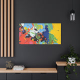 Abstract Color Splash Matte Canvas — Stretched Wall Art thumbnail 85