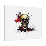 Skull Splash Art Canvas — Grunge Skull Wall Decor, Edgy Gothic Home Accent thumbnail 50