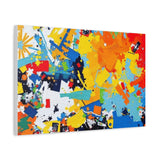 Abstract Splash Colorful Matte Canvas Wall Art – Vibrant Modern Stretched Print thumbnail 50