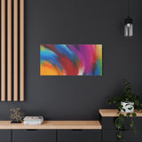 Abstract Rainbow Swirl Matte Canvas Print (Stretched) thumbnail 76