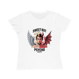 Sweet But Psycho Women's Graphic Tee - Angel & Demon Illustration thumbnail 2