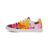 Color Splash Leather Sneakers — Men's Low-Top Abstract Paint Design thumbnail 5