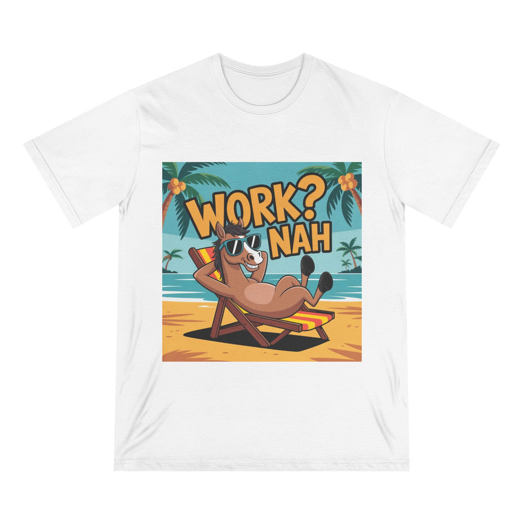 Work? Nah T-Shirt — Lazy Beach Sloth Graphic Tee