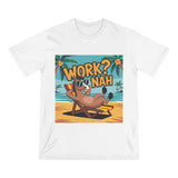Work? Nah T-Shirt — Lazy Beach Sloth Graphic Tee thumbnail 2