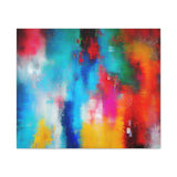 Vibrant Abstract Color Splash Matte Canvas Print thumbnail 10