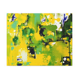Abstract Green & Yellow Matte Canvas Print – Vibrant Modern Wall Art thumbnail 14