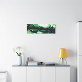 Abstract Green Brushstroke Canvas Print thumbnail 69