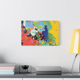 Abstract Color Splash Matte Canvas — Stretched Wall Art thumbnail 1