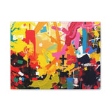 Abstract Color Splash Canvas Print - Vibrant Stretched Matte Wall Art thumbnail 5