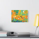 Abstract Orange & Green Canvas Art — Vibrant Modern Wall Decor thumbnail 39