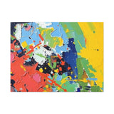 Abstract Color Splash Matte Canvas — Stretched Wall Art thumbnail 18