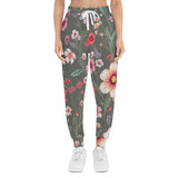 Floral Athletic Joggers — Vintage Meadow All-Over-Print Sweatpants thumbnail 5