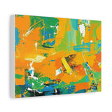 Abstract Orange & Green Canvas Art — Vibrant Modern Wall Decor thumbnail 29