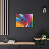Abstract Rainbow Swirl Matte Canvas Print (Stretched) thumbnail 67