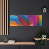 Abstract Rainbow Swirl Matte Canvas Print (Stretched) thumbnail 94