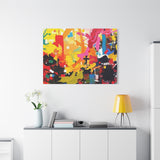 Abstract Color Splash Canvas Print - Vibrant Stretched Matte Wall Art thumbnail 90
