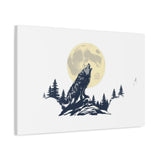 Howling Wolf Moon Matte Canvas Wall Art — Stretched 1.25" thumbnail 44