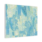 Abstract Aqua Brushstroke Canvas Print — Coastal Blue Wall Art thumbnail 53