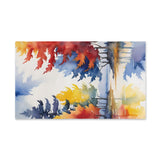 Autumn Watercolor Trees Hand Towel thumbnail 2