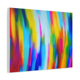 Abstract Rainbow Waves Matte Canvas Print — Vibrant Colorful Wall Art thumbnail 44