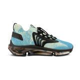 Mesh Sneakers — Aqua Tie-Dye Athletic Shoes for Men thumbnail 8