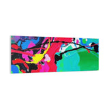 Abstract Neon Splash Matte Canvas Print — Vibrant Colorful Stretched Wall Art thumbnail 92
