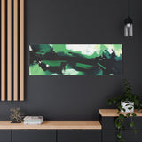 Abstract Green Brushstroke Canvas Print thumbnail 94