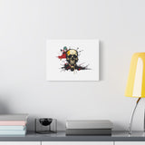 Skull Splash Art Canvas — Grunge Skull Wall Decor, Edgy Gothic Home Accent thumbnail 27