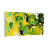 Abstract Green & Yellow Matte Canvas Print – Vibrant Modern Wall Art thumbnail 74