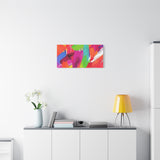 Abstract Rainbow Brushstrokes Matte Canvas Wall Art — Vibrant Stretched 1.25" thumbnail 57