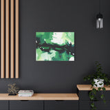Abstract Green Brushstroke Canvas Print thumbnail 67