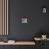 Abstract Neon Splash Matte Canvas Print — Vibrant Colorful Stretched Wall Art thumbnail 31