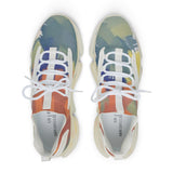 Men's Mesh Sneakers — Colorful Abstract Athletic Shoes thumbnail 2